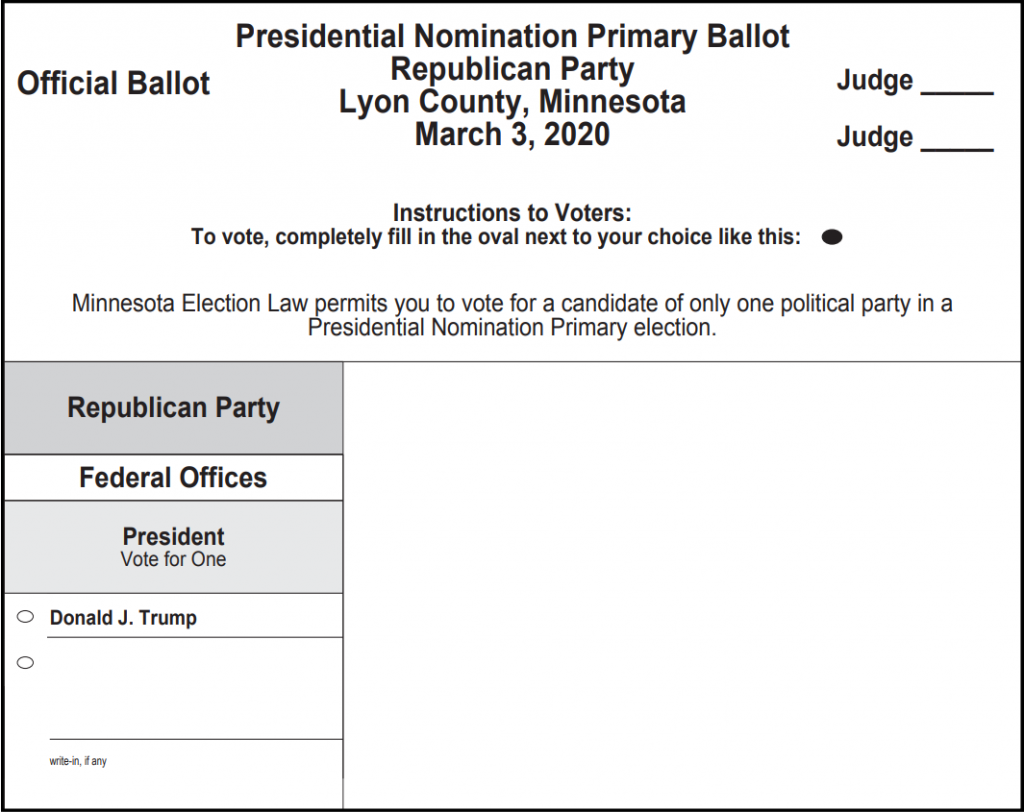 Minnesota's 2020 Presidential Nomination Primary — Voting Alliance Network